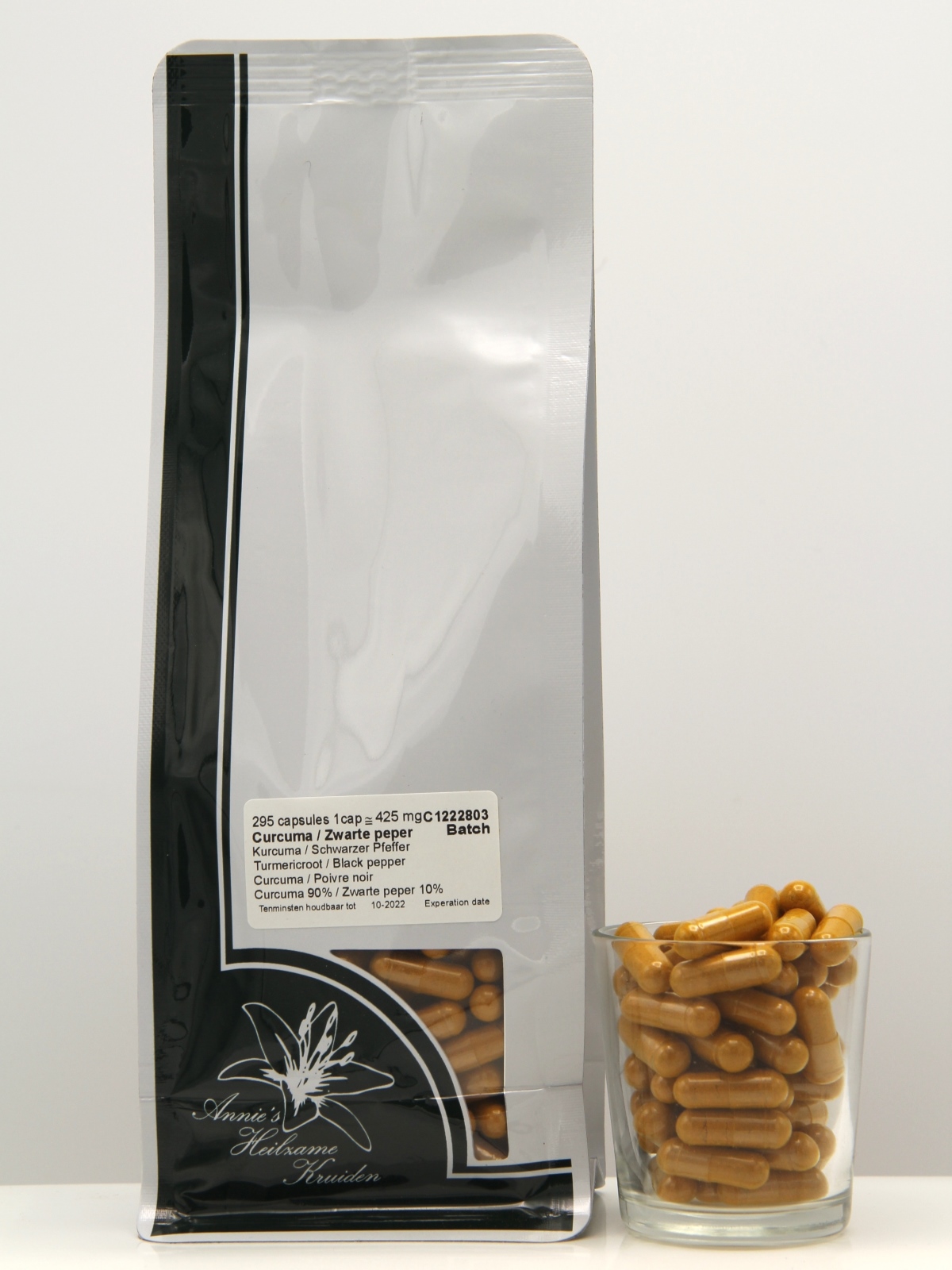 Curcuma-Zwarte peper capsules 295 stuks