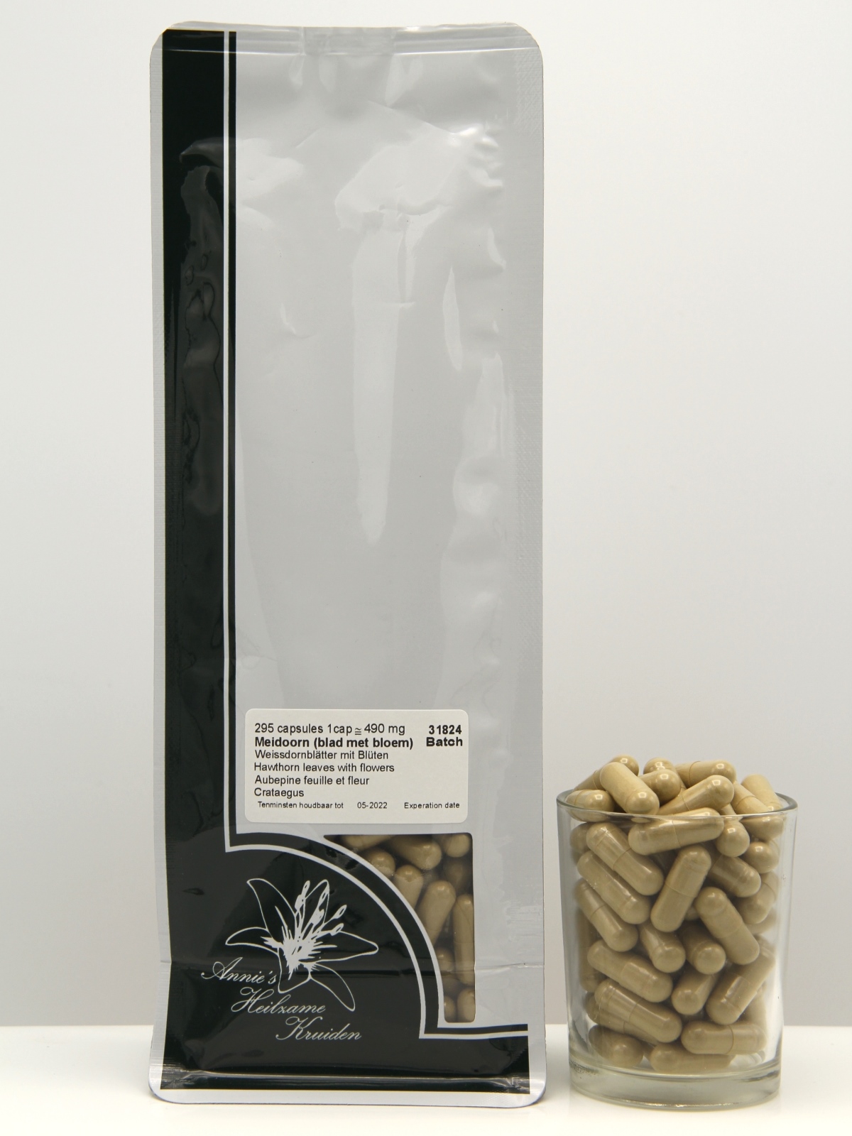 Meidoorn (blad met bloem)  capsules 295 stuks