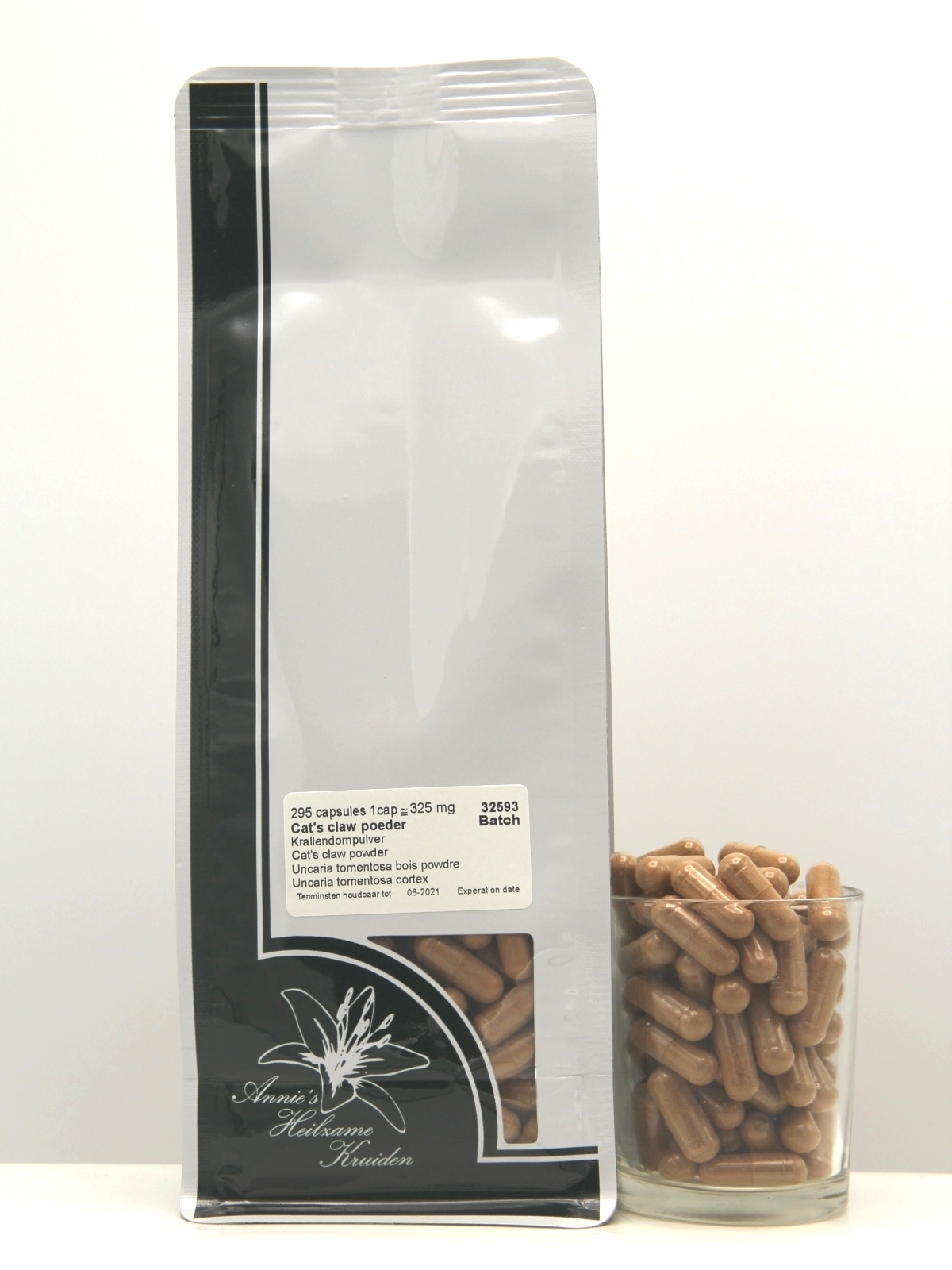 Cat's claw capsules 295 stuks (ten minste houdbaar tot 03-2026)