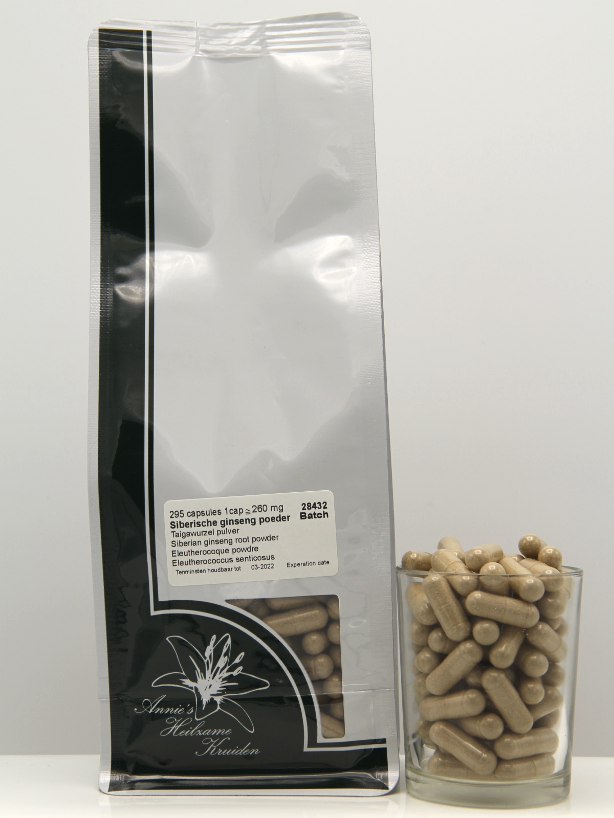 Siberische ginseng capsules 295 stuks